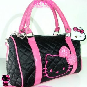 Sac à main hello kitty noir et rose