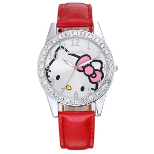 Montre hello kitty rouge