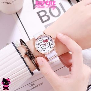 Montre hello kitty simple blanc