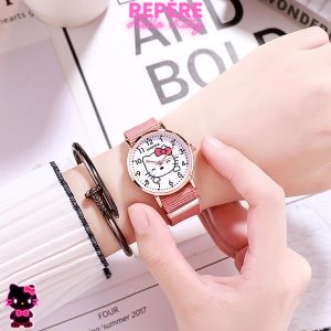Montre hello kitty simple rose