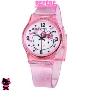 Montre hello kitty transparent rose