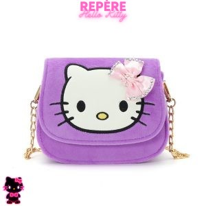 Sac à main hello kitty doux violet